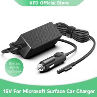 Wlk ที่ชาร์จแบตในรถ100W 15V 6.33A สำหรับ Microsoft Surface Book 3 2 1 Surface Book Surface Go 1 2 3 Surface Laptop 5 4 12V-24V อะแดปเตอร์สายไฟ DC และอะแดปเตอร์