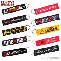 New Fashion Nuclear Launch Key Chain Bijoux Keychain for Motorcycles and Cars Gifts Tag Embroidery Key Fobs OEM Keychain Bijoux