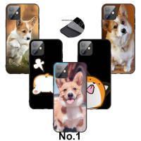 Casing หรับ iPhone 11 12 Mini X Xs XR Pro Max 6+ 6s+ 7+ 8+ 6 7 8 Plus 5 5s SE 2020 G113 Cute Corgi cartoon Dog Pattern Phone เคสโทรศัพท์ อ่อนนุ่ม TPU Black ปก