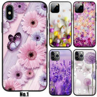 41XVV Purple Flower อ่อนนุ่ม High Quality ซิลิโคน TPU Phone เคสโทรศัพท์ ปก หรับ iPhone 7 8 11 12 13 14 Pro XS Max SE X XR Plus SE