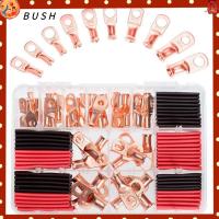 BUSH 100Pcs AWG8 6 4 2 ปลั๊กลวดทองแดง ปลายสายแบตเตอรี่ ทนทานสำหรับงานหนัก ขั้วต่อขั้วต่อวงแหวน กล่องกระจายสินค้า