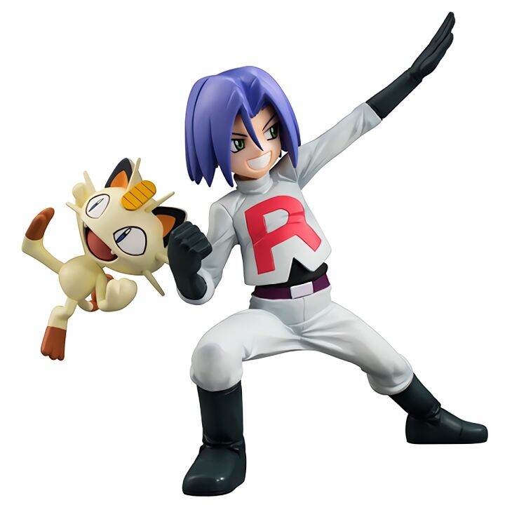 figure-ฟิกเกอร์-จากการ์ตูนเรื่อง-pokemon-g-e-m-series-team-rocket-แก๊งร็อคเก็ต-โปเกมอน-kojiro-amp-nyarth-โคจิโร่-amp-เนียส-james-amp-meowth-เจมส์-ver-anime-ของสะสมหายาก-อนิเมะ-การ์ตูน-มังงะ-คอลเลกชัน-