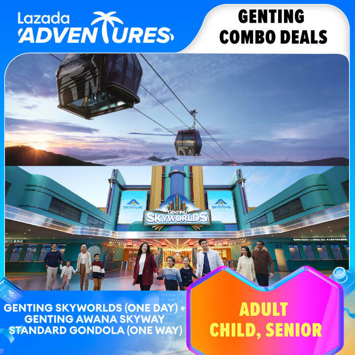COMBO Genting SkyWorlds One Day Ticket + Genting Awana SkyWay Standard