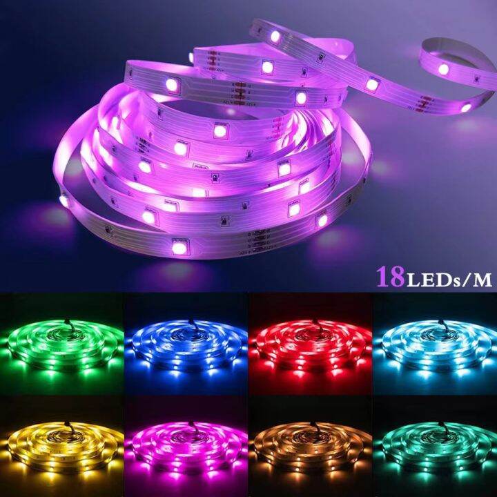 บลูทูธควบคุมอินฟาเรดนำหลอดแผงไฟ-rgb-ยาว10เมตร5เมตรเครื่องตกแต่งเรืองแสงริบบิ้นสำหรับห้องนั่งเล่น5050แถบไฟหลอดไฟ-led