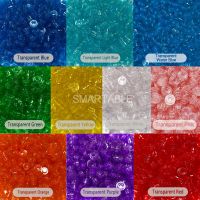 New Product Bulk Buy Plate 1X1 Round 10 Colors Transparent Pixel Art Building Block MOC Parts Toys For Sea Sand Light 6141/4073 4500Pcs/Lot