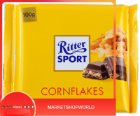 Milk Chocolate Cornflakes Ritter Sport 100 G. (พร้อมส่ง)....