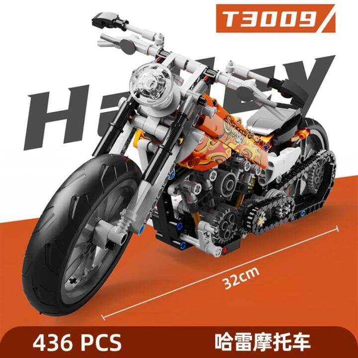 รถจักรยานยนต์ใช้ได้กับเลโก้-kawasaki-h2บล็อคก่อสร้างชิ้นส่วนของเล่นผู้ใหญ่ความยากสูงของขวัญสำหรับเด็กชายยักษ์