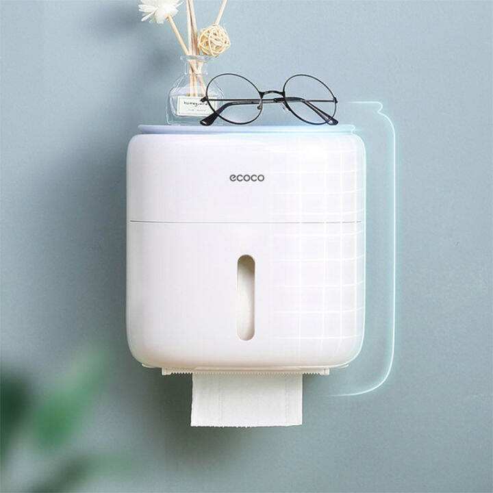 double-layer-toilet-paper-holder-waterproof-multifunction-tissue-box-wall-mount-roll-paper-rack-toilet-roll-dispenser-portable