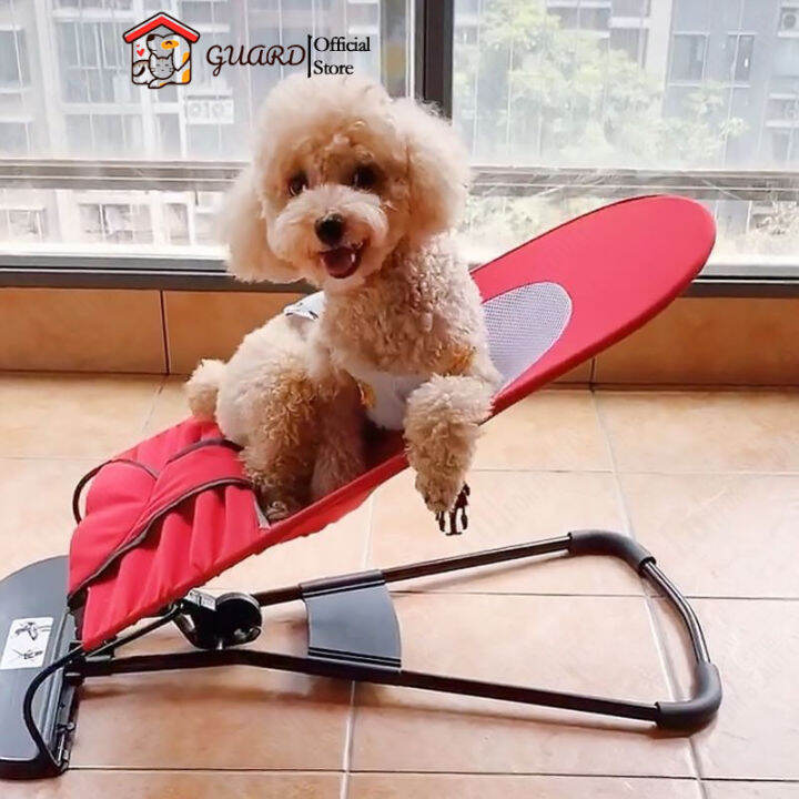 Pet Rocking Chair Dog Cat Rocking Chair Pet Sleeping Bed Foldable