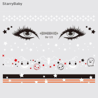 StarryBaby สติกเกอร์รอยสักรูปแมงมุมและตลกลายแต่งหน้าสำหรับเด็กวันฮาโลวีนสติกเกอร์รอยสักปลอมกันน้ำได้ชั่วคราว