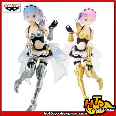 SALE0a 100 Original Banpresto EXQ Collection Figure - Rem Ram Maid Armor ver. from Re:ZERO -Starting Life in Another World-