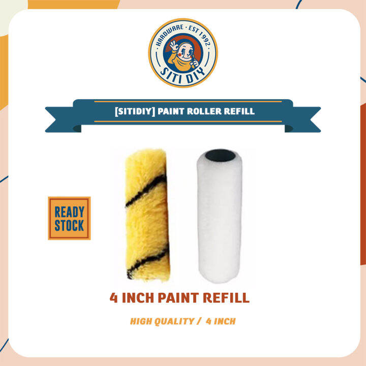 4" High Quality Paint Roller Refill Solvent Base Roller Isi Roller Cat