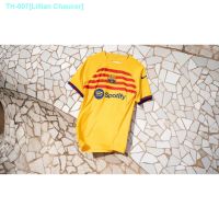 ☬♘ Barcelona Jersey 22 23 Fans Issue Four Jersey Shorts Men Women Football Jersi Short Sleeve Soccer T-shirt 5XL