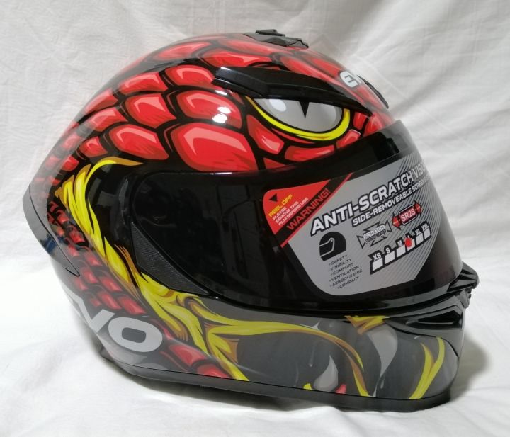 Evo Gsx 3000 V2 Viper Dual Visor Full Face Helmet Lazada Ph 