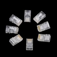 ✤✐ 30pcs/lot RJ45 Modular Jack CAT5 Modular Plug RJ-45 Network Connector for UTP Cat5 Cat5e Cat6 Network Cable Crystal Heads