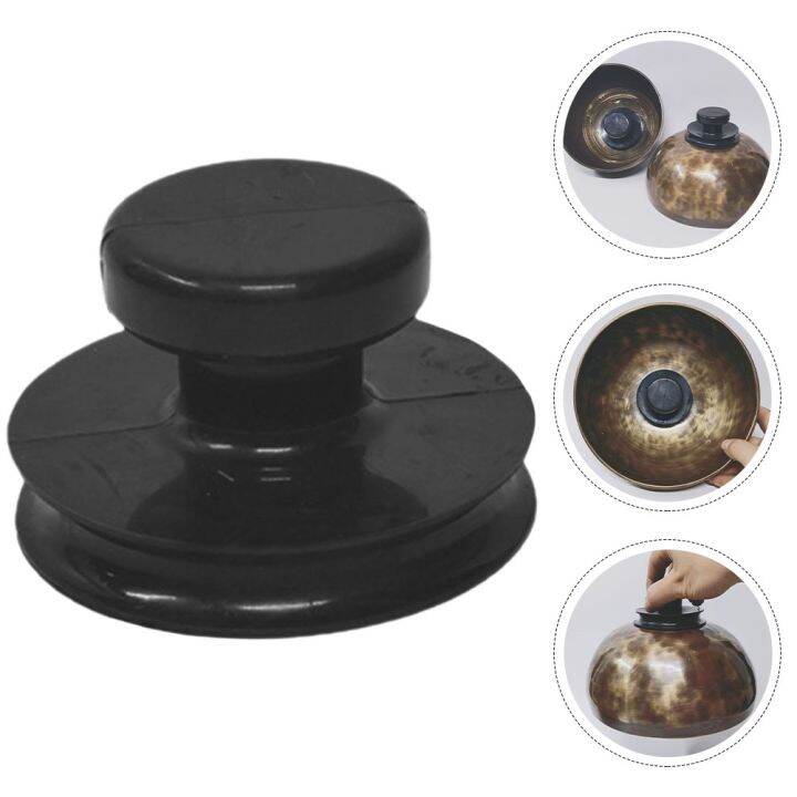 bowl-suction-lifter-rubber-handle-singing-base-sound-tool-round-tibetan-yoga-supplies-lifting-set-holder-handles-nepal-sucker