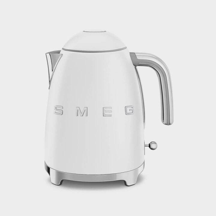Smeg Stainless steel Kettle with Soft Opening Lid System 1.7L 2400W White KLF03WH Lazada