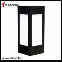 ?Quick Arrival? 8LED Fence Post Lamp Square Solar Landscape Lamp for Pathway Path (Warm white)?Arrive 1-3 Days?