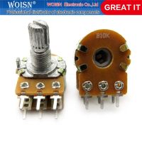 【CW】 2pcs/lot B1K B2K B5K B10K B20K B50K B100K B500K B1M 6Pin Shaft WH148 Potentiometer 1K 5K 10K 20K 50K 100K 500K 1M