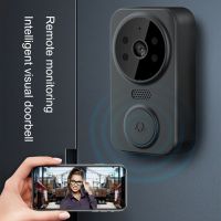 ☽∈ Visual Video Door Bell Two-way Intercom Security System Home Monitor Visual Intelligent Doorbell Infrared Night Vision