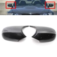 1 Pair Car Rearview Mirror Cover Fit for BMW 3 Series E90 E91 E92 E93 2008-2013 5116720520 Glossy Black