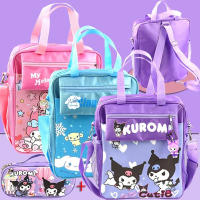 Kuromi Cinnamoroll ถุงเก็บ Sanrio Kawaii อะนิเมะ Melody ของฉัน Pom Pom Purin น่ารักการ์ตูน Girly หัวใจถุงอาหารกลางวันของเล่นสำหรับสาวๆ