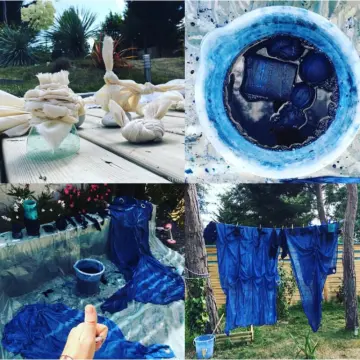 20g Dark Blue Fabric Dye DIY Fabric Tie-dye Dye Clothing Dye Textile Dyeing  Transformation Cotton Denim Clothing Paint