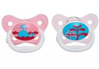 Dr.Browns : DRBPV11304-SPX จุกหลอก PreVent BUTTERFLY SHIELD Pacifier, Stage 1 * 0-6M - Pink, 1pk.(Pink)