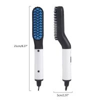 Beard Straightener Multifunctional Quick Hair Styler Straightening Comb Heated Brush Curler for Men Styling Tool