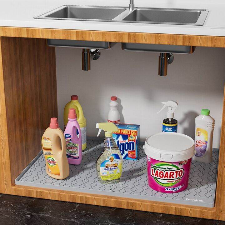 Silicone Under Sink Mat Liner Kitchen Accessories Under Sink