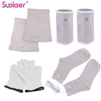 Conductive Silver Fiber TENS / EMS Electrode Treatment Gloves + Socks + Knee Pads + Bracers Acupressure Device Accessories 2.5MM Exterior Mirrors