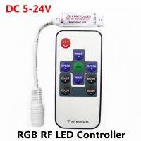 【☊HOT☊】 uylexs ไดรเวอร์ระยะไกลหรี่ไฟ Led ขนาดเล็กไร้สายแบบ Rgb Rf สำหรับไฟแถบไฟ Led ไฟ Smd 5050 2835 3528 2835 3014 5630