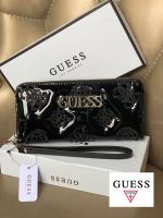 GUESS FACTORY WOMENS WALLET กระเป๋าสตางค์ใบยาวซิปรอบหนังอยู่ทรงสวยคุณภาพดี