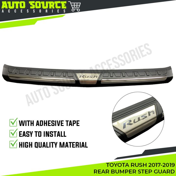 TOYOTA RUSH 20172019 REAR BUMPER STEP GUARD Lazada PH