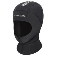 DIVE&amp;SAIL 5mm Neoprene Diving Cap Professional Protective Swimming Cold Protection Raglan Wetsuit Hood Helmet Swimsuit