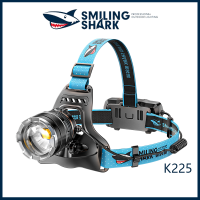 ต้นฉบับ SmilingShark ไฟหน้า K225 XHP70ไฟหน้า Led แสงสีเหลืองเซ็นเซอร์ชาร์จ USB Zoomable Super Bright 18650 100W 5000LM IPX6กันน้ำตกปลากลางแจ้งเดินป่ามัลติฟังก์ชั่แคมป์ปิ้งไฟฟ้าดับฉุกเฉินอยู่รอดหัวไฟฉาย