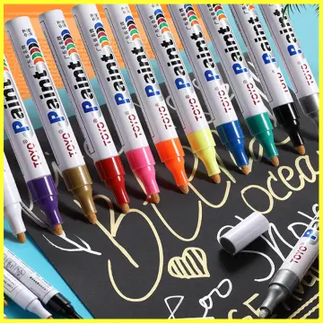 Toyo Oil Paint Waterproof Marker Pen Permanent Markers For Car Tire any  surface : Toyo