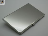 Can stack direct smooth metal card case with stainless company LOGO a spot --A0509