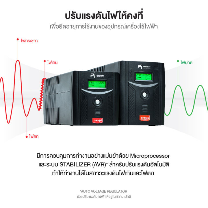 zircon-line-interactive-ups-pi-pure-sine-wave-1000va-700w-เครื่องสำรองไฟ-ของแท้-ประกันศูนย์-2ปี