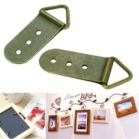 2-20pcs Triangle D Ring Hangers Photo Frame Hooks Picture Hanging with screws 27mmx64mm Antique Bronze Metal for Painting Mirror