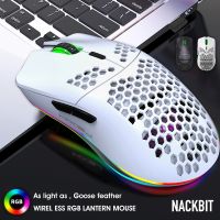 ไฟ RGB เมาส์ไร้สาย2.4G รังผึ้งชาร์จไฟได้โน้ตบุ๊กคอมพิวเตอร์ PC เมาส์สำหรับเล่นเกมส์สำหรับนักเล่นเกมแล็ปท็อป Mice