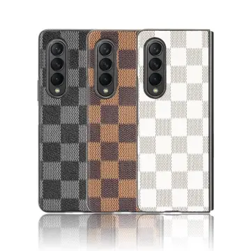 Louis Vuitton Wood Samsung Galaxy Z Fold 4 Clear Case