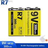 lffa33 R7 300MAH 9V NI-MH battery 6F22 Ni-Mh rechargeable 9V battery for microphone detector universal meter