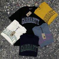 เสื้อยืดผ้าฝ้ายพิมพ์ลายขายดี CARHARTT เสื้อยืด แขนสั้น พิมพ์ลายโลโก้ MONOGRAM สําหรับรถยนต์S-5XL