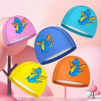 New Cute Cartoon Swimming Caps for Boys Girls Children PU Waterproof Swiming Cap Breathable High Elastic Free-diving Surfing Cap Swim Caps