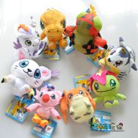 [HOT ZHLSWKCXKLKWHG 543] Digimon Plush Toy Agumon Gabumon Patamon Tailmon Gomamon Piyomon Palmon Tentomon ตุ๊กตาจี้ตุ๊กตา