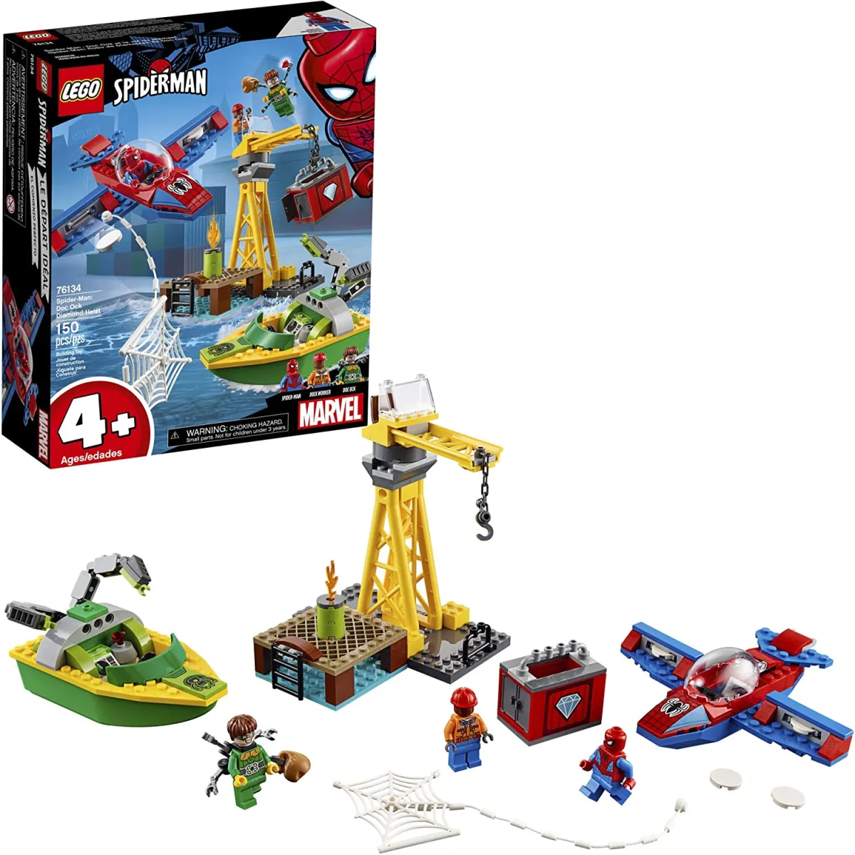 From Denmark】LEGO Marvel SpiderMan: Doctor Octopus Heist 76134 Build Set  (150 pieces) guaranteed genuine From Denmark 