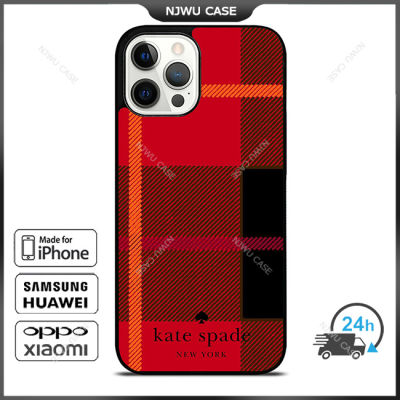 KateSpade 039 New York Red Phone Case for iPhone 14 Pro Max / iPhone 13 Pro Max / iPhone 12 Pro Max / XS Max / Samsung Galaxy Note 10 Plus / S22 Ultra / S21 Plus Anti-fall Protective Case Cover
