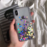 CrashStar เคสโทรศัพท์ที่มีทรายเหลวในของเหลว สำหรับ iPhone 14 13 12 11 Pro Max Mini XR XS X 7 8 6 6S Plus + SE 2020เคสโทรศัพท์ที่สามารถเคลื่อนย้ายหัวใจประกายเพชรเชลล์เคสแข็งจัดส่งเร็ว