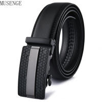 Fashion Automatic Buckle Genuine Leather Black Belt for Men Luxury nd Jeans High Quality Waist Golf Mens Belt Big 130cm Long